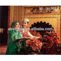 Chine usine robe de mariée islamique colorée, robe de mariage musulmane en Chine, robe de mariage alibaba